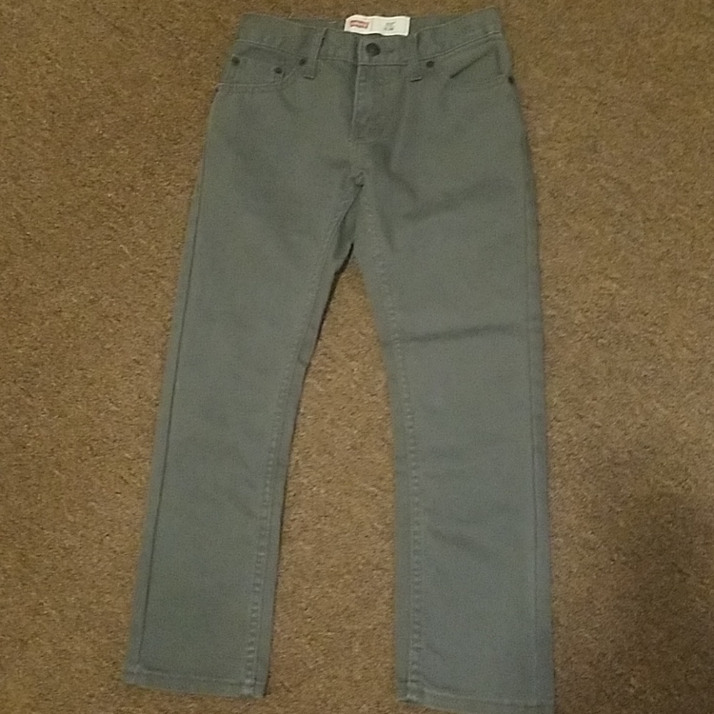 Boys size 8 Levi's Jean's gray pants - Picture 1 of 5